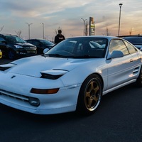 White 1994 Toyota MR2 on Gold Nismo LM GT2