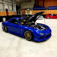 Blue 1992 Mazda RX-7 on Gold Aodhan Ds-02