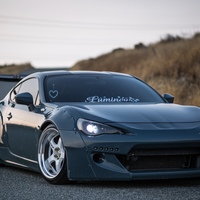 Teal 2013 Scion FR-S on White Work Meister S1 3P