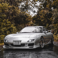 Silver/Chrome 1992 Mazda RX-7 on Silver/Chrome Work Meister S1 3P